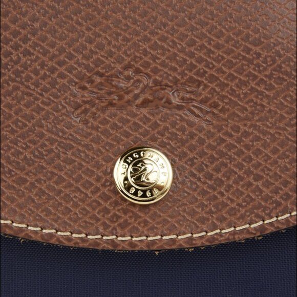 NEW LONGCHAMP LE PLIAGE ORIGINAL SHOULDER BAG LEATHER CANVAS BLACK - Picture 5 of 8